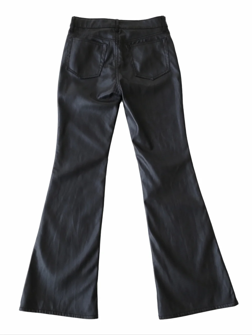 GAP Kids Faux Leather Flare Pants High Rise Black Size 12